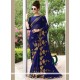 Embroidered Work Georgette Designer Saree