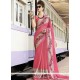 Pink Georgette Designer Saree