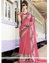 Pink Georgette Designer Saree