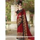 Faux Chiffon Embroidered Work Designer Saree