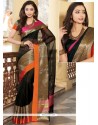 Black Woven Work Traditional Saree