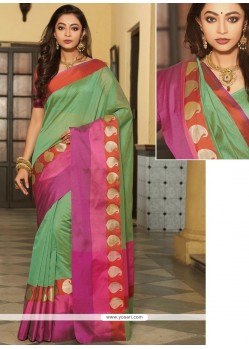 Art Silk Woven Work Traditional Designer Saree