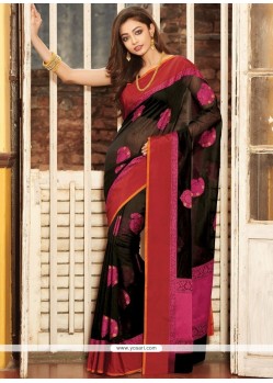 Black Traditional Designer Saree