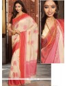 Beige Woven Work Art Silk Designer Traditional Saree