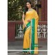 Art Silk Yellow Designer Traditional Saree