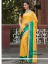 Art Silk Yellow Designer Traditional Saree