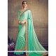 Patch Border Work Net Designer Half N Half Saree