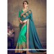 Embroidered Work Designer Half N Half Saree