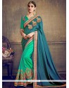 Embroidered Work Designer Half N Half Saree