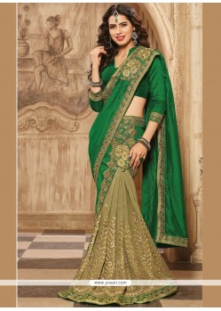 Green Designer Saree