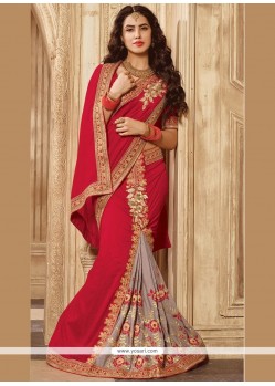 Art Silk Zari Work Designer Saree