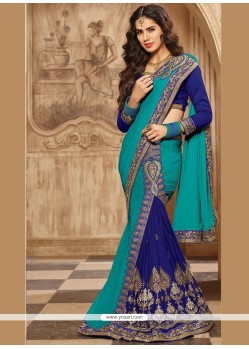 Embroidered Work Designer Saree