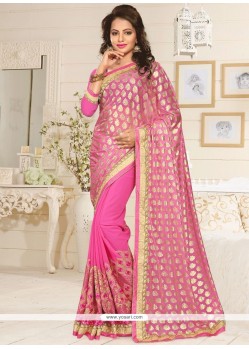 Embroidered Work Lycra Classic Designer Saree