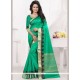 Sea Green Woven Work Designer Traditional Saree