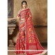 Red Traditional Designer Saree