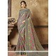 Banarasi Silk Grey Designer Traditional Saree