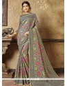 Banarasi Silk Grey Designer Traditional Saree