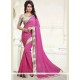 Faux Georgette Patch Border Work Casual Saree