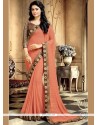 Georgette Print Work Casual Saree