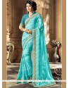 Georgette Blue Casual Saree