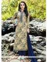 Print Work Multi Colour Cotton Churidar Suit