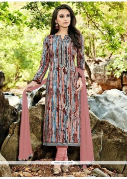 Multi Colour Churidar Suit