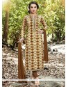 Multi Colour Cotton Churidar Suit