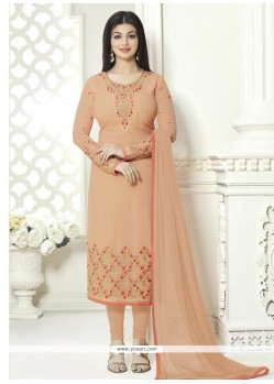 Ayesha Takia Faux Georgette Churidar Designer Suit