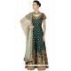 Embroidered Work Green Banglori Silk Floor Length Anarkali Suit