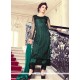 Green Embroidered Work Pant Style Suit