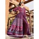 Satin Print Work Party Wear Kurti