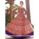 Print Work Satin Designer Floor Length Suit