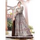 Satin Floor Length Anarkali Suit