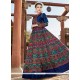 Satin Floor Length Anarkali Suit