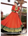 Print Work Floor Length Anarkali Suit