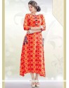 Print Work Party Wear Kurti