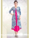 Multi Colour Rayon Party Wear Kurti