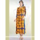 Multi Colour Print Work Rayon Party Wear Kurti