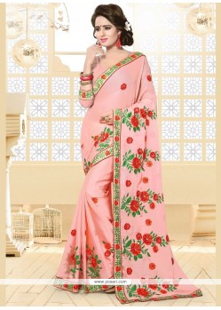 Fancy Fabric Patch Border Work Classic Designer Saree