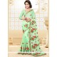 Fancy Fabric Green Saree