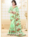 Fancy Fabric Green Saree