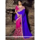 Art Silk Patch Border Work Half N Half Saree