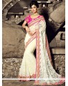 Net White Classic Designer Saree