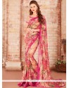 Faux Georgette Multi Colour Print Work Printed Saree