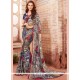 Print Work Faux Georgette Printed Saree