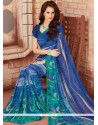 Print Work Faux Georgette Printed Saree