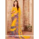 Print Work Faux Georgette Printed Saree