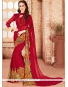 Print Work Faux Georgette Printed Saree