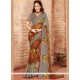 Faux Georgette Print Work Printed Saree