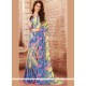 Faux Georgette Multi Colour Printed Saree